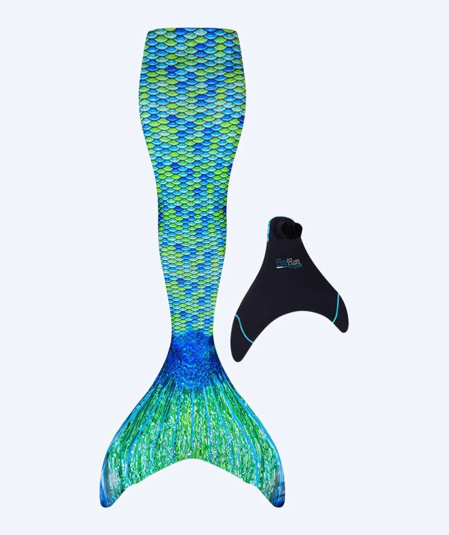 Fin Fun Havfruehale Til Barn - Sett - Aussie Green (Grønn) - Bilde 3