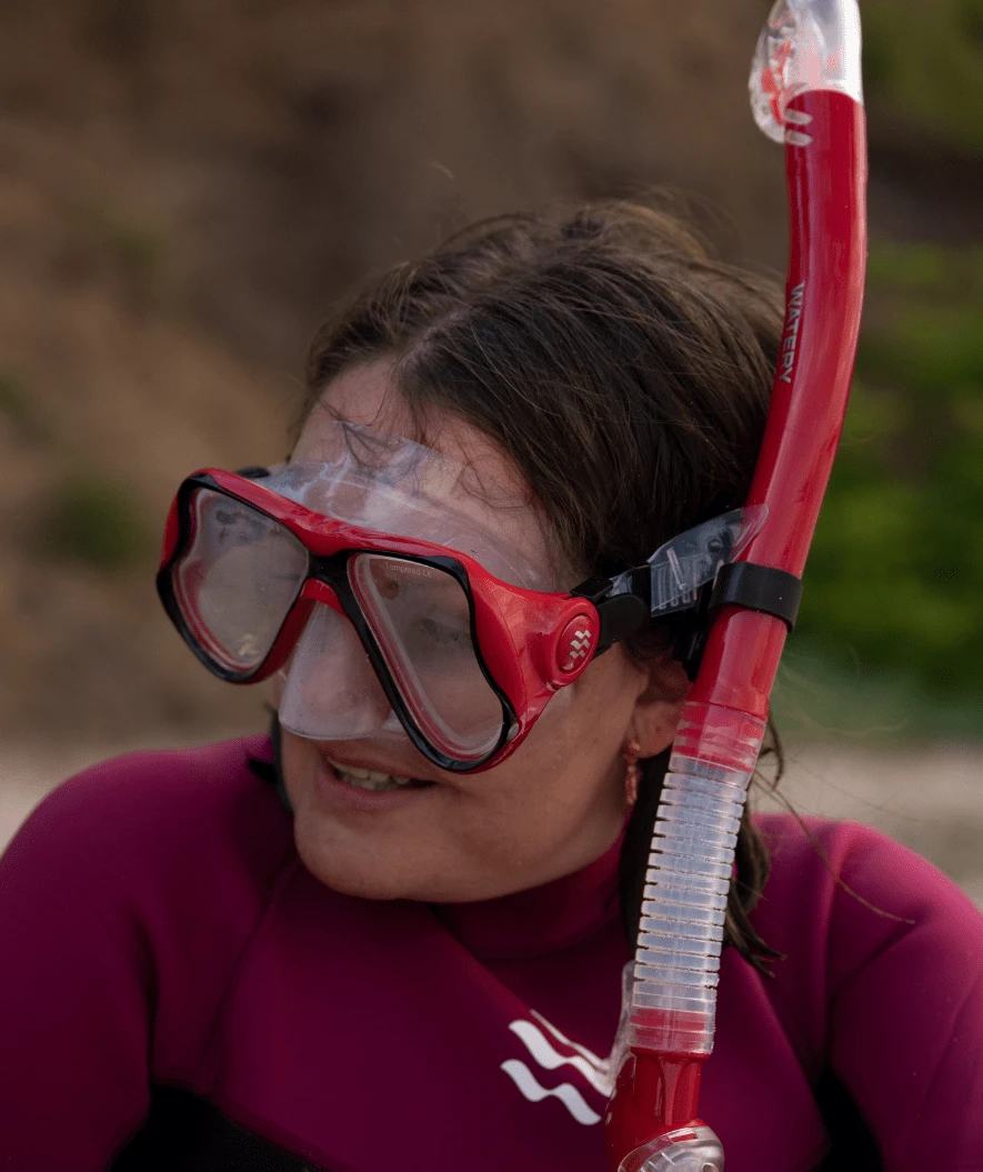 Watery Combo Snorkelsett Til Voksne - Hudson Semi-Dry - Svart - Bilde 6