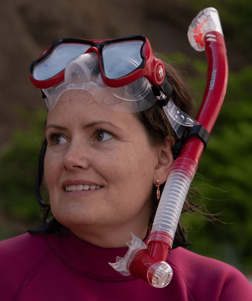 Watery Combo Snorkelsett Til Voksne - Hudson Semi-Dry - Svart - Bilde 4