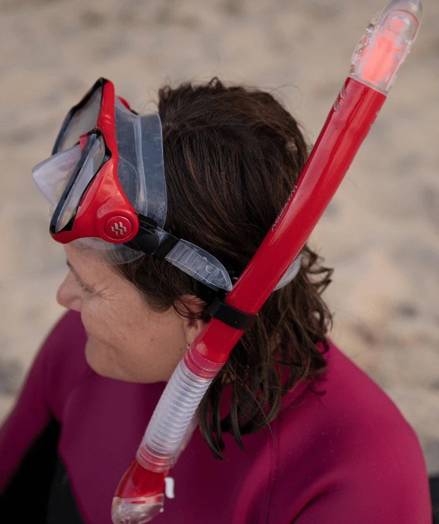 Watery Combo Snorkelsett Til Voksne - Hudson Semi-Dry - Gul - Bilde 5