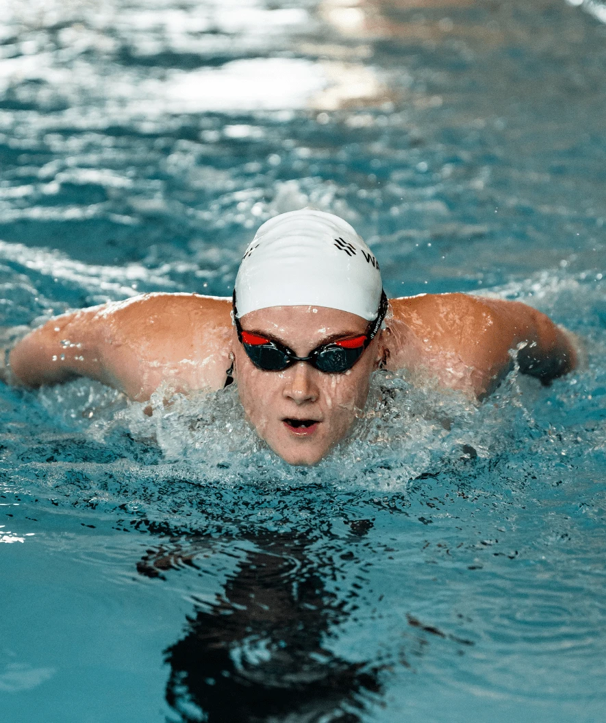 Watery Elite Svømmebriller - Poseidon Ultra Mirror - Rød/sølv - Bilde 10