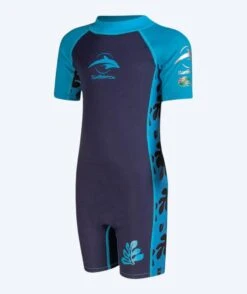 Konfidence Våtdrakt Til Barn - SplashyTM - Palm Maui (Lyseblå)