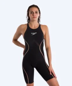 Speedo Konkurranse Badedrakt - LZR Pure Intent Open Back Kneeskin - Svart/gull
