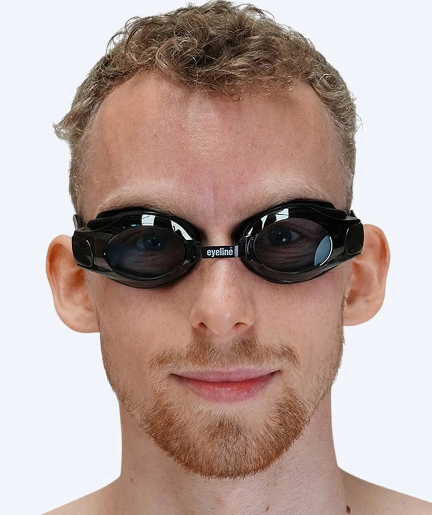 Primotec Langsynt Svømmebriller Med Styrke - (+1.0) Til (+8.0) - Svart (Smoke Glas) - Bilde 3