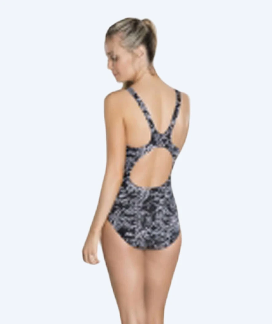 Speedo Badedrakt Til Damer - Boom Allover Muscleback - Svart/hvit - Bilde 2