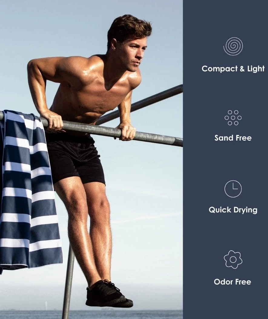 SummerSand Mikrofiber Håndkle - Deep Blue (Mørkeblå) - Bilde 6