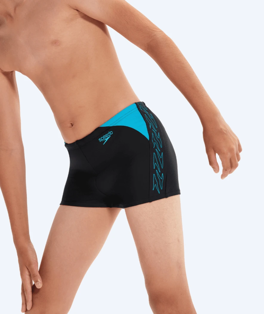 Speedo Aquashorts Til Gutter - Hyper Boom Splice - Sort/blå - Bilde 6