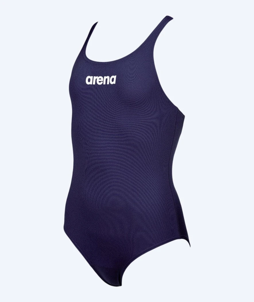 Arena Badedrakt For Jenter - Solid Swim Pro - Mørkeblå - Bilde 3