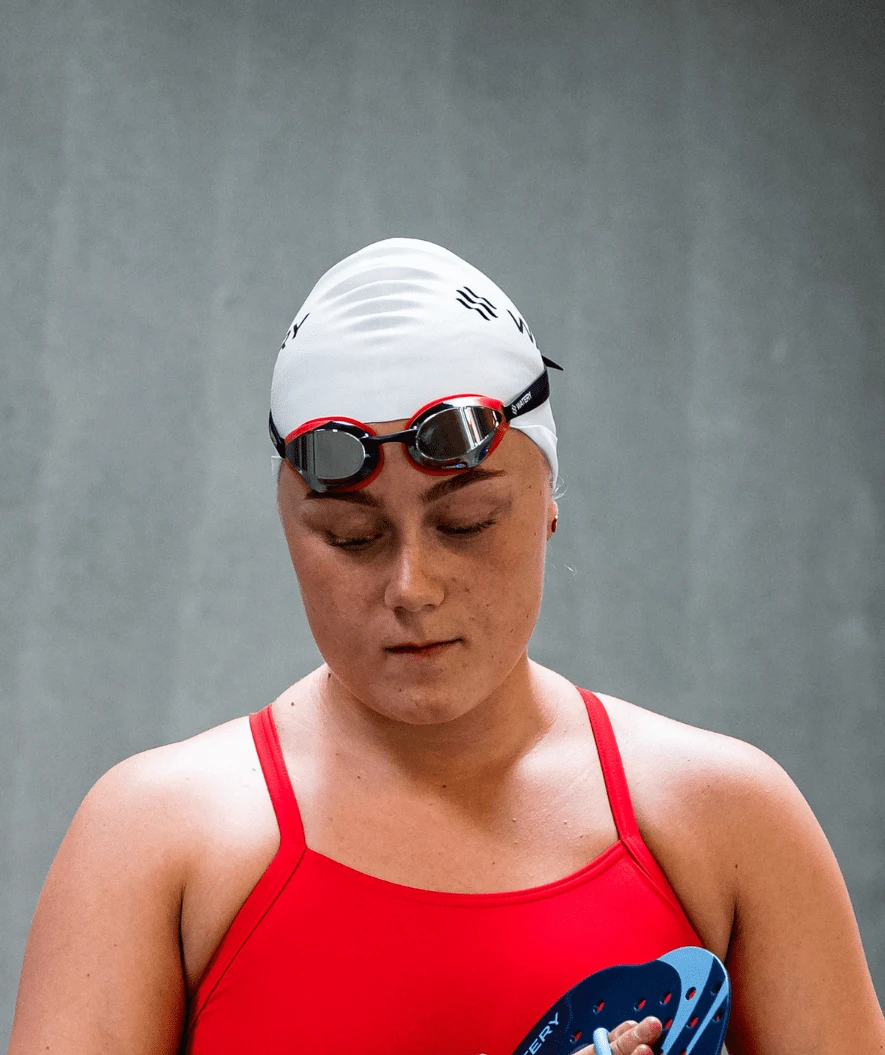 Watery Elite Svømmebriller - Poseidon Ultra Mirror - Rød/sølv - Bilde 9