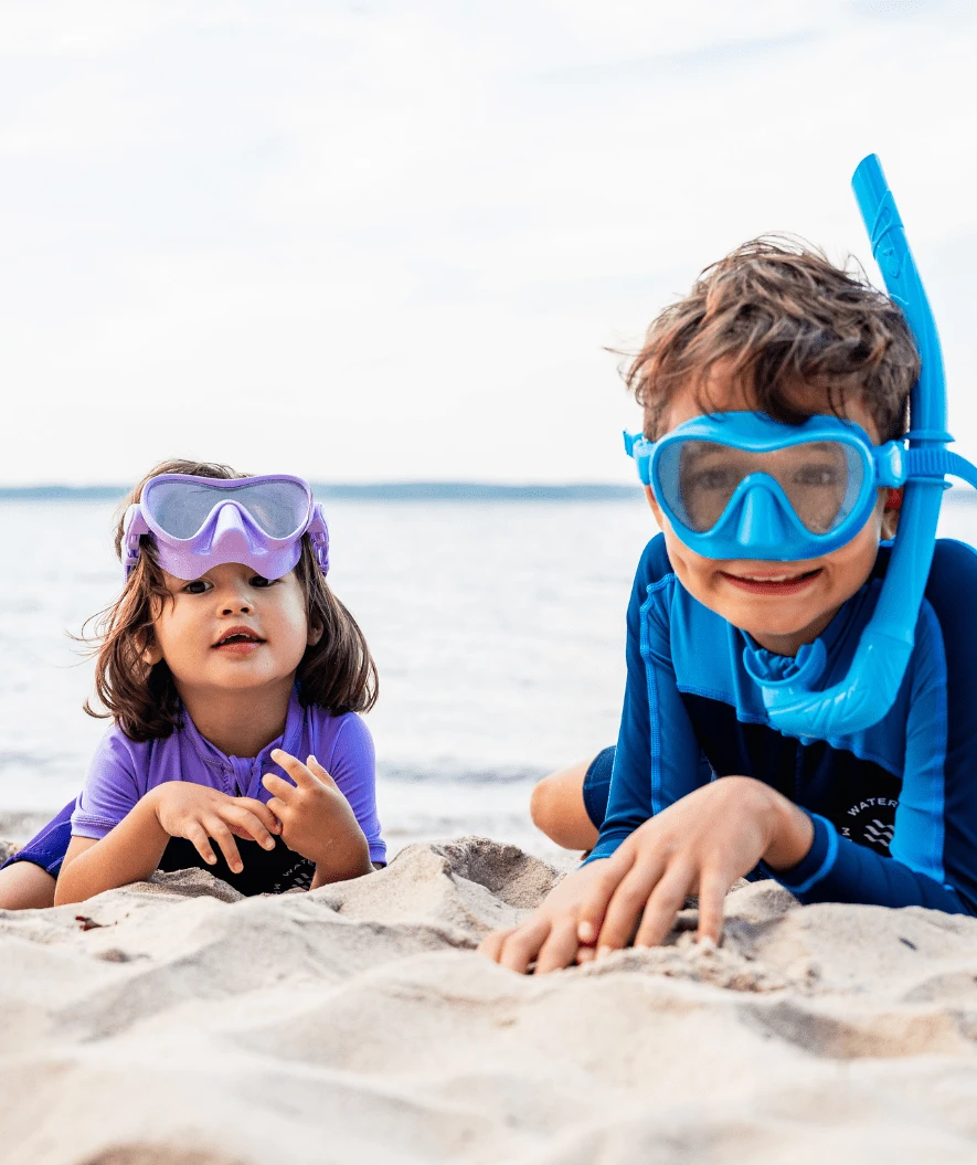 Watery Combo Snorkelsett Til Barn - Cliff - Grå - Bilde 4