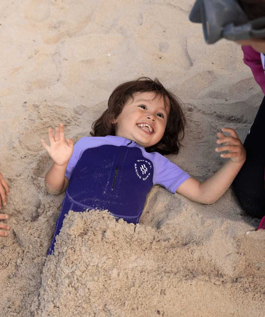 Watery UV Våtdrakt Til Barn - Calypso Shorty - Lilla - Bilde 9