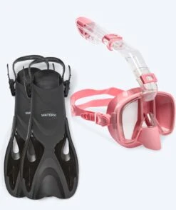 Watery Snorkelsett Til Voksne - Fisher Pearl - Rosa