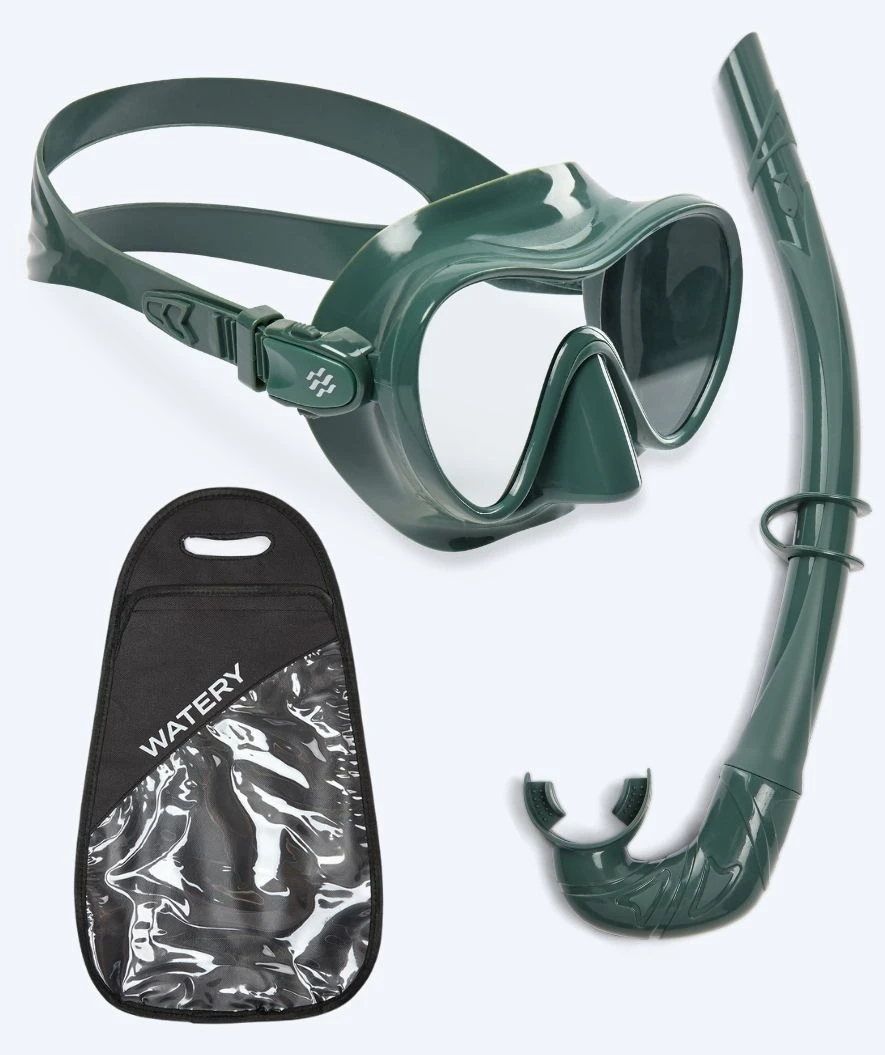 Watery Combo Snorkelsett Til Voksne - Cliff - Grønn - Bilde 11