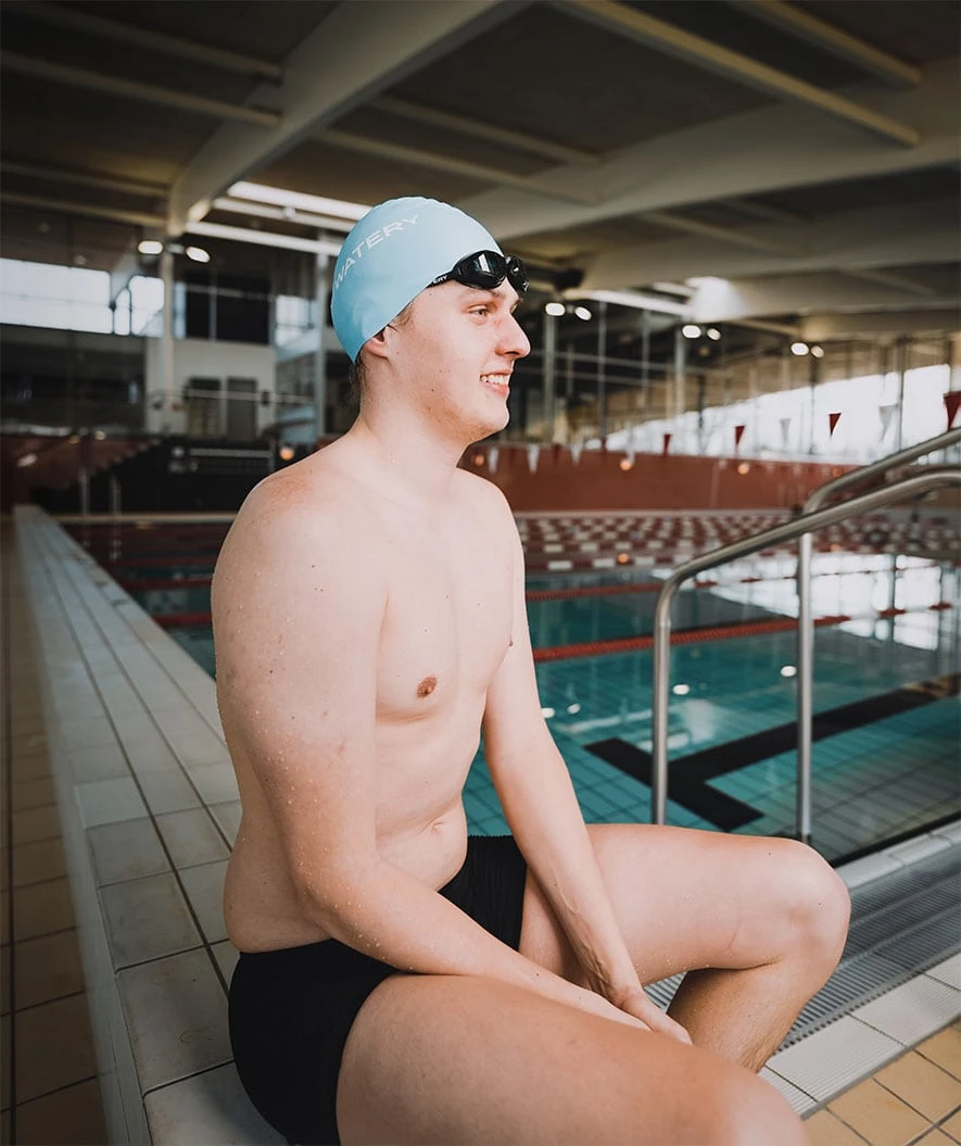 Watery Badehette - Signature - Sky Blue - Bilde 4