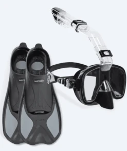 Watery Snorkelsett Til Barn - Pike Pearl - Svart