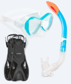 Watery Snorkelsett Til Barn - Fisher Triton - Lyseblå