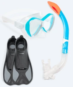 Watery Snorkelsett Til Barn - Pike Triton - Lyseblå