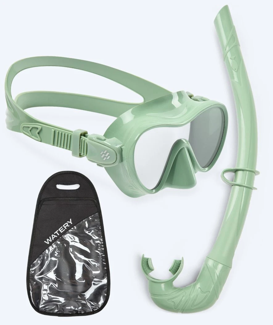 Watery Combo Snorkelsett Til Barn - Cliff - Grønn - Bilde 11