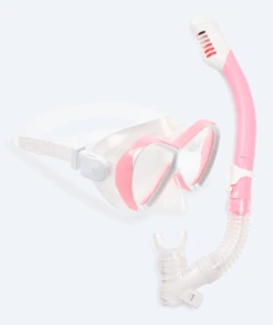 Watery Combo Snorkelsett Til Barn - Triton Full-dry - Rosa