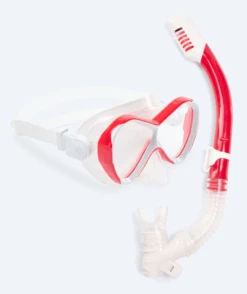 Watery Combo Snorkelsett Til Barn - Triton Full-dry - Rød