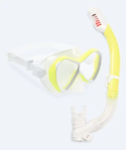 Watery Combo Snorkelsett Til Barn - Triton Full-dry - Gul