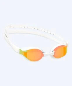 Watery Elite Svømmebriller - Poseidon Mirror - Hvit/gull