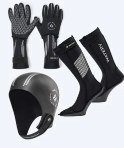 Watery Neoprensett - Calder Pro (2,5 - 4 Mm) - Svart