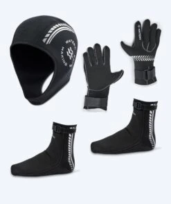 Watery Neoprensett - Thermal Reptile (3 Mm) - Svart/sølv