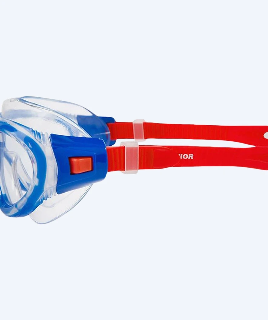 Speedo Dykkerbriller Til Barn - Rift - Lyseblå M. Rød Stropp (Klart Glass) - Bilde 3
