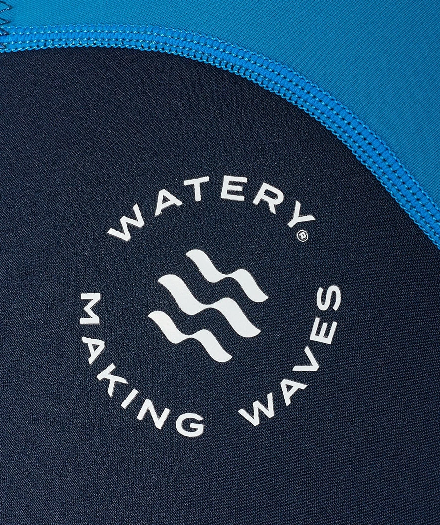 Watery Våtdrakt Til Barn - Calypso Full-Body - Blå/mørkeblå - Bilde 11