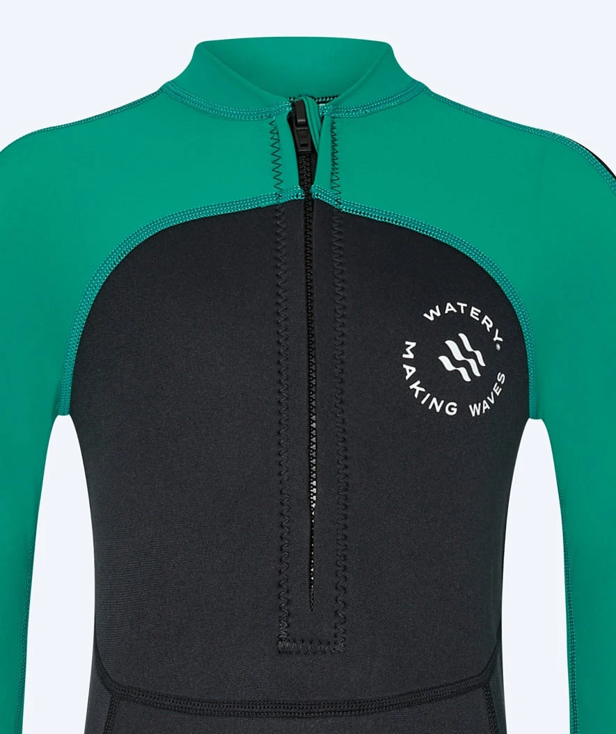 Watery Våtdrakt Til Barn - Calypso Full-Body - Grønn/svart - Bilde 6