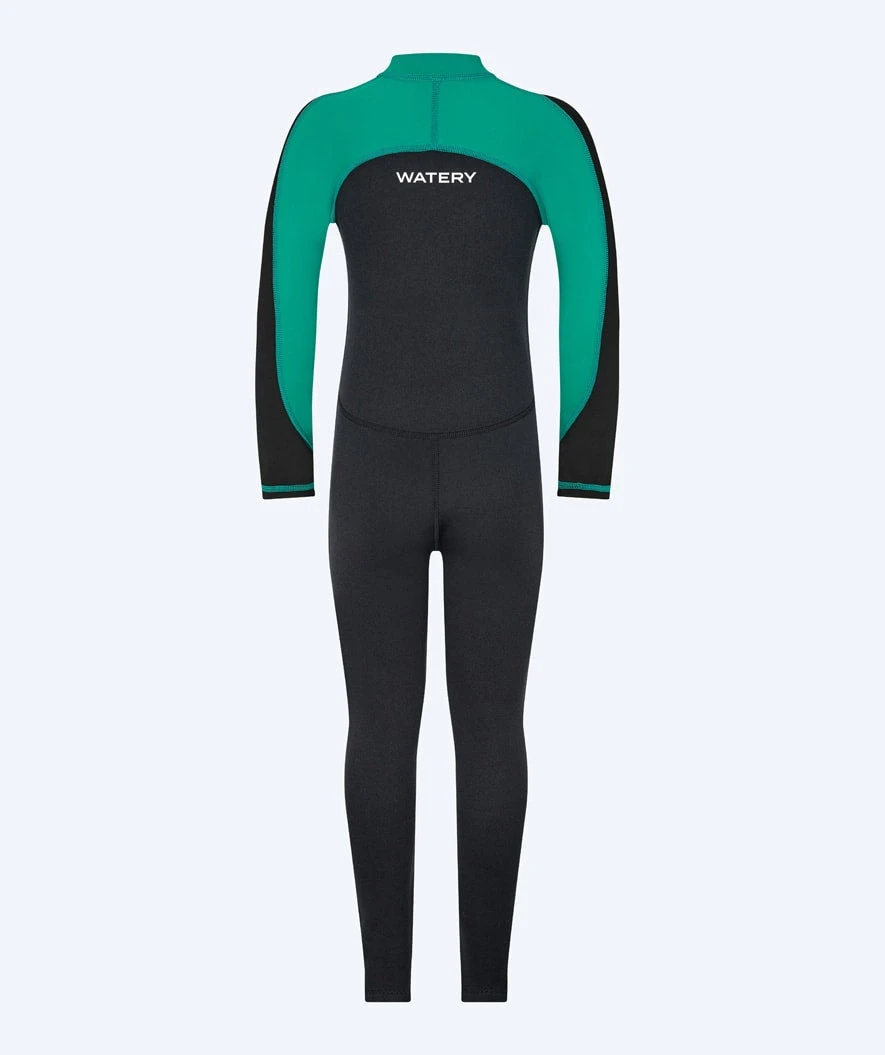 Watery Våtdrakt Til Barn - Calypso Full-Body - Grønn/svart - Bilde 3