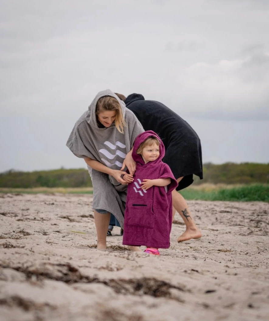 Watery Badeponcho For Barn 1-5 år - Bomull - Mørkeblå - Bilde 15