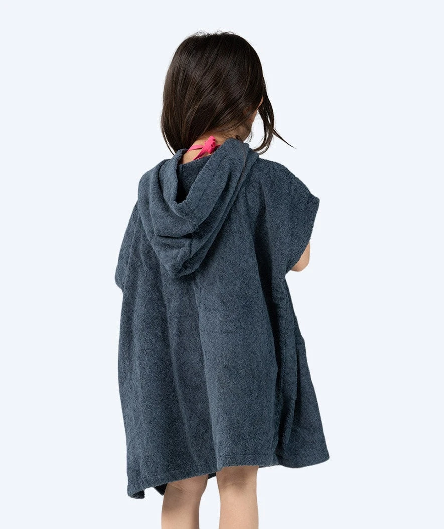 Watery Badeponcho For Barn 1-5 år - Bomull - Mørkeblå - Bilde 3