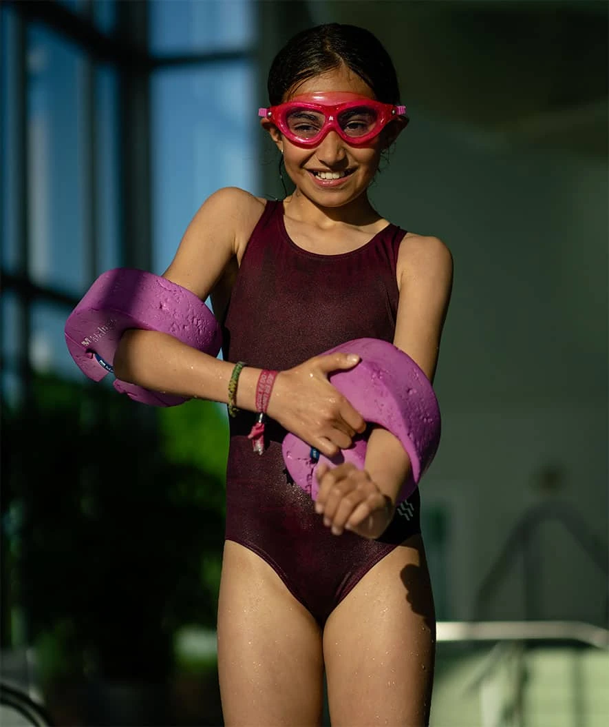 Watery Badedrakt For Jenter - Eco Pool Party - Ruby Red - Bilde 4