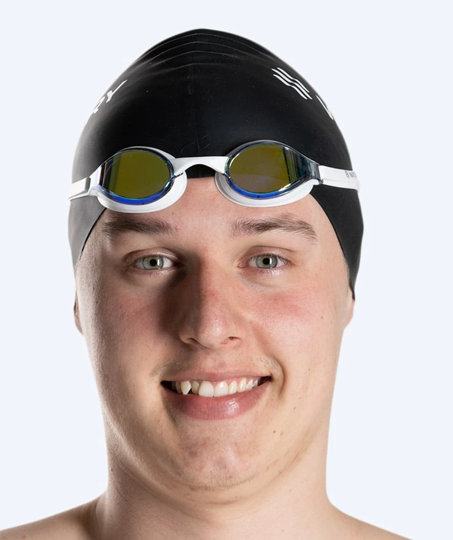 Watery Elite Svømmebriller - Poseidon Mirror - Hvit/gull - Bilde 7