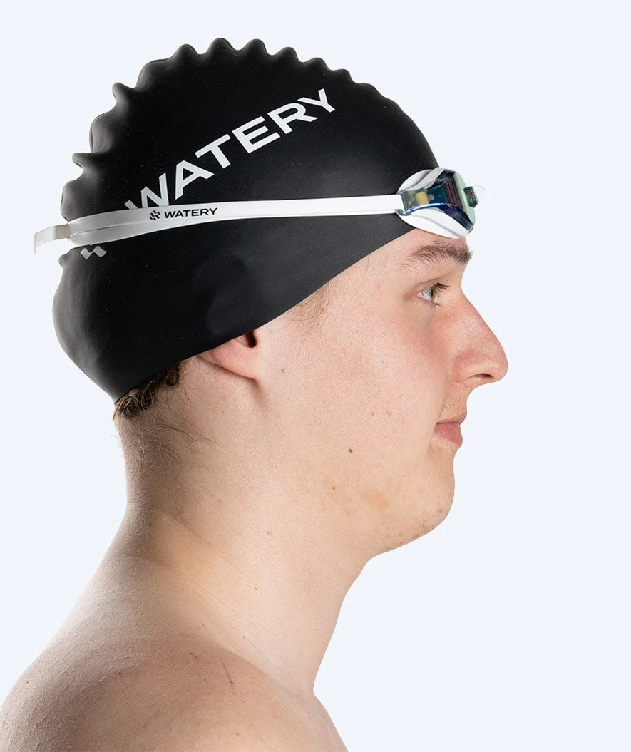 Watery Elite Svømmebriller - Poseidon Mirror - Hvit/gull - Bilde 8