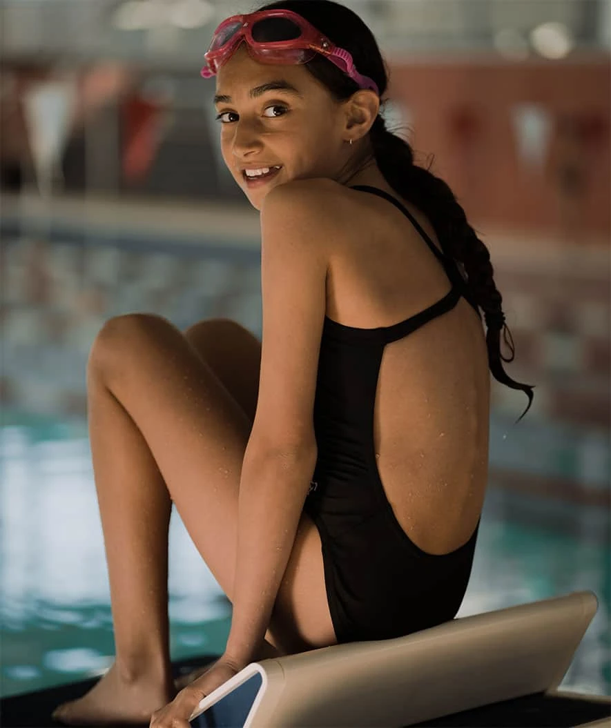 Watery Badedrakt For Jenter - Freestyler Solid - Svart - Bilde 13