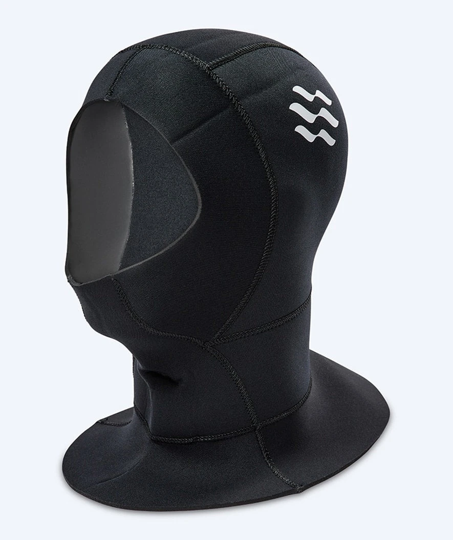 Watery Neoprenhette Med Hals - Hedgehog (3 Mm) - Svart