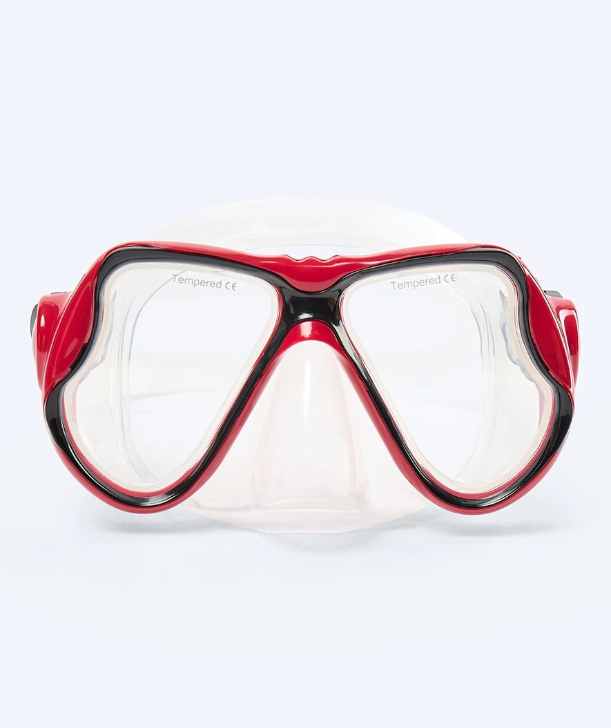 Watery Dykkermaske Til Voksne - Hudson - Rød/svart - Bilde 2