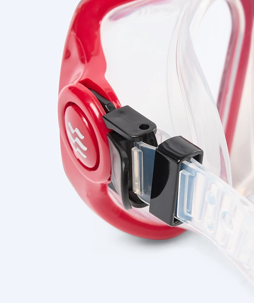 Watery Dykkermaske Til Voksne - Hudson - Rød/svart - Bilde 7