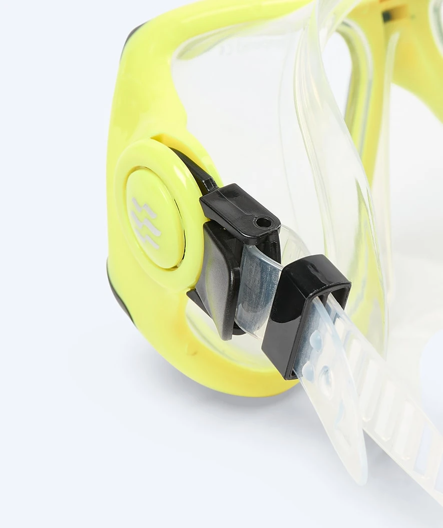 Watery Combo Snorkelsett Til Voksne - Hudson Semi-Dry - Gul - Bilde 7