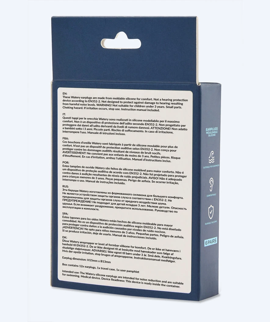 Watery ørepropper Til Børn - Indra 6 Par - Blå - Bilde 4