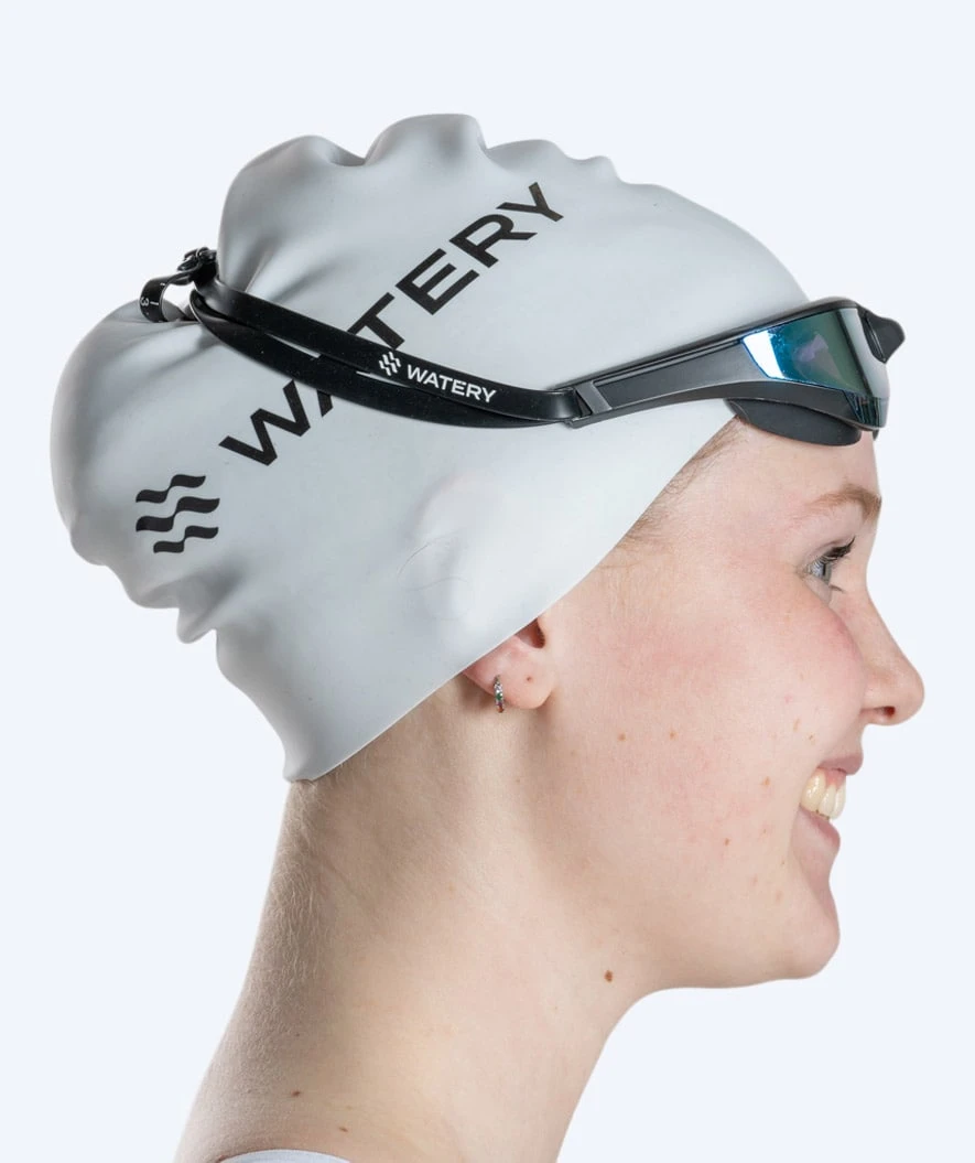 Watery Svømmebriller - Instinct Elite Mirror - Svart/blå - Bilde 10