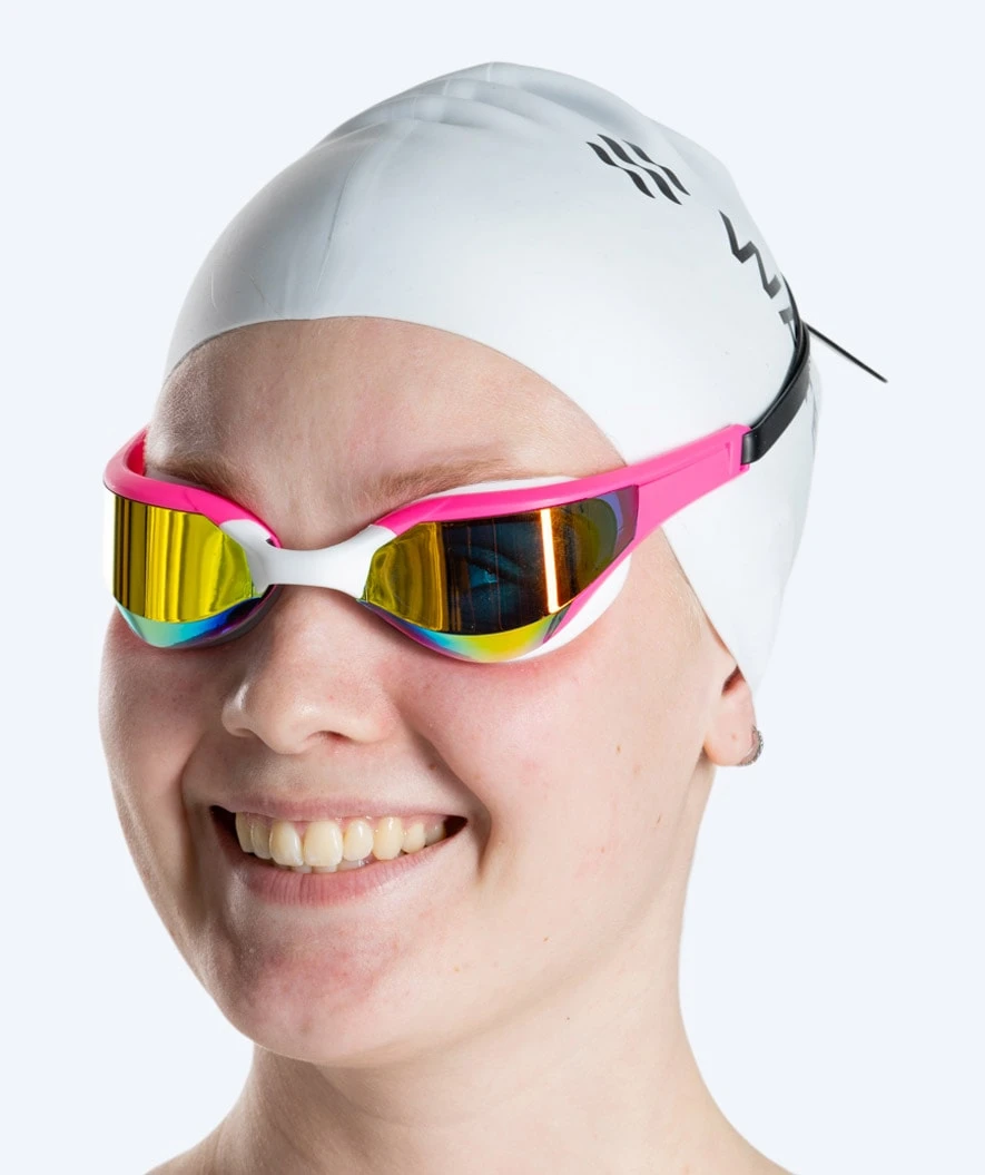 Watery Svømmebriller - Instinct Elite Mirror - Rosa/gull - Bilde 7
