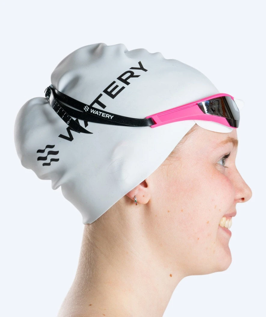 Watery Svømmebriller - Instinct Elite Mirror - Rosa/sølv - Bilde 10