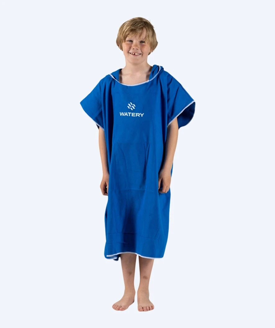 Watery Badeponcho Til Junior - Microfiber - Royal Blue - Bilde 5