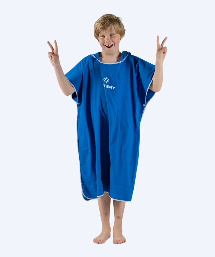 Watery Badeponcho Til Junior - Microfiber - Royal Blue - Bilde 6