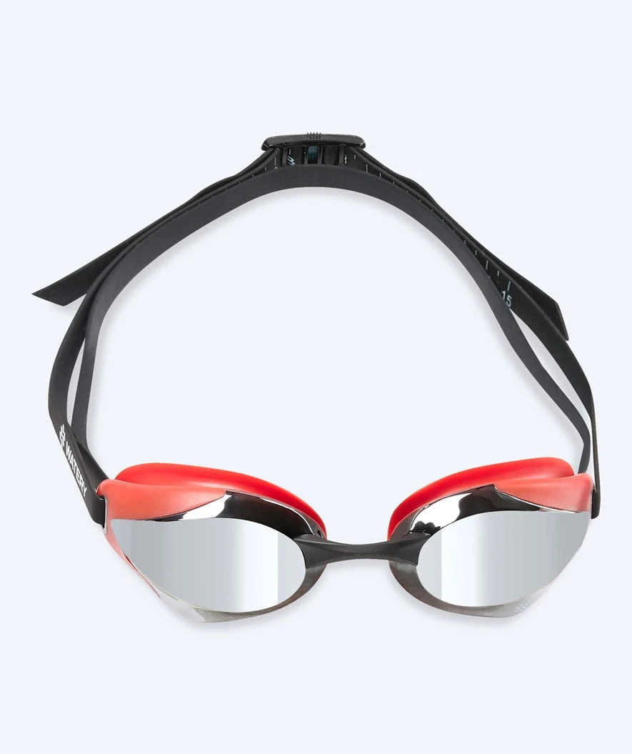 Watery Elite Svømmebriller - Poseidon Ultra Mirror - Rød/sølv - Bilde 2
