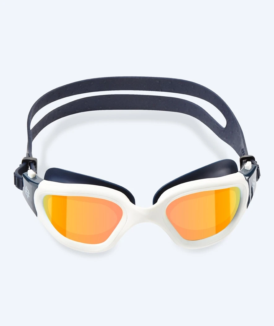 Watery Svømmebriller Til Trening - Raven Mirror - Mørkeblå/gull - Bilde 2